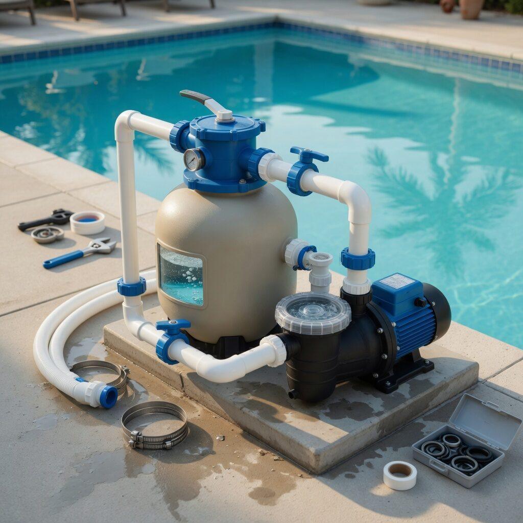 Für klares Wasser die Pumpe sowie Filteranlage instand halten – Eldorado Pool GmbH